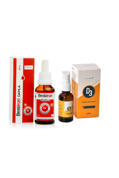 Bestiron Demir Takviyesi 30 ml Damla + Vitamin D3 Sprey 30 ml