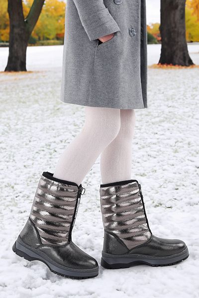 Kiko Kids Arz 2732 Model Girl's Zippered Snow Boots