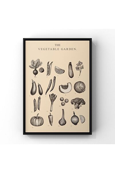 LUXURY CANVAS SEBZE BAHÇESİ LÜKS KANVAS TABLO