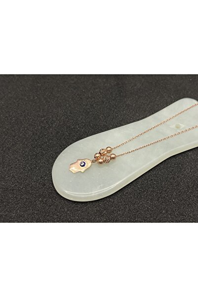 Silver Nazar Boncuklu Gümüş Kolye