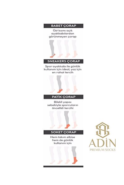 Adin Unisex Bambu 12'li Görünmez Çorap Sneaker Siyah (DİKİŞSİZ)