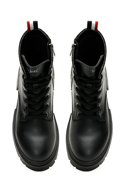 U.S. Polo Assn. HALLES 3PR Siyah Kadın Biker Bot