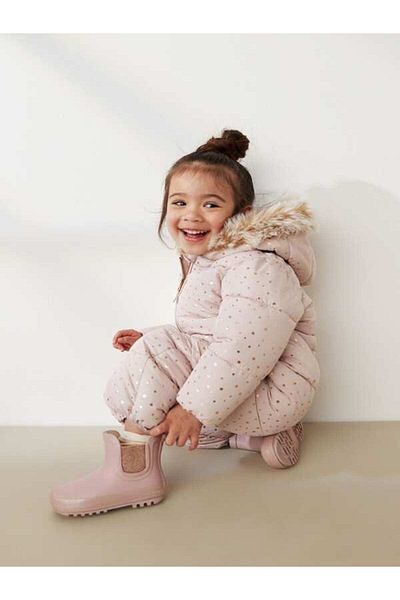Next Baby Organic Waterproof Star Printed Snowsuit ALY00235