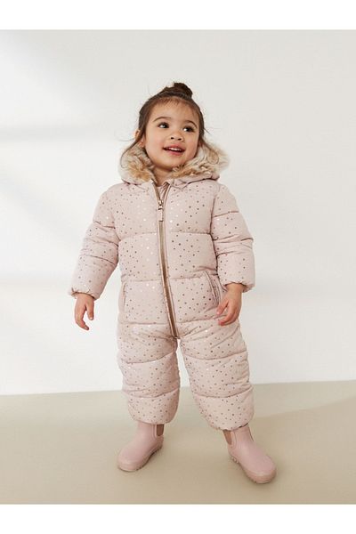 Next Baby Organic Waterproof Star Printed Snowsuit ALY00235
