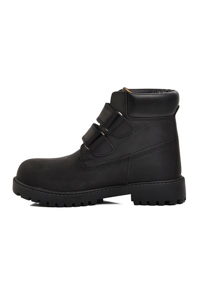 Bulldozer 240850-F Black Nubuck Genuine Leather Kids Boots