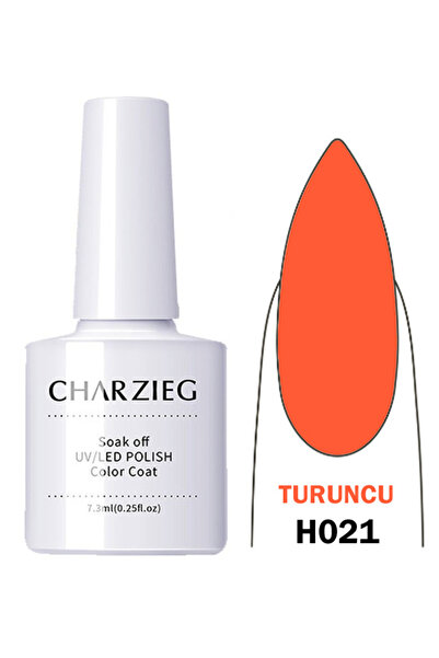 Charzieg 7,3 ml Uv Led Kalıcı Oje Turuncu H021
