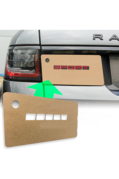 Rocas RANGE ROVER Uyumlu SPORT ARKA YAZI KIRMIZI