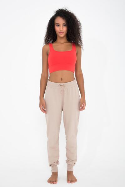 Comm-Ci Kai Nude Yüksel Bel Likralı Penye Cepli Jogger Spor Eşofman