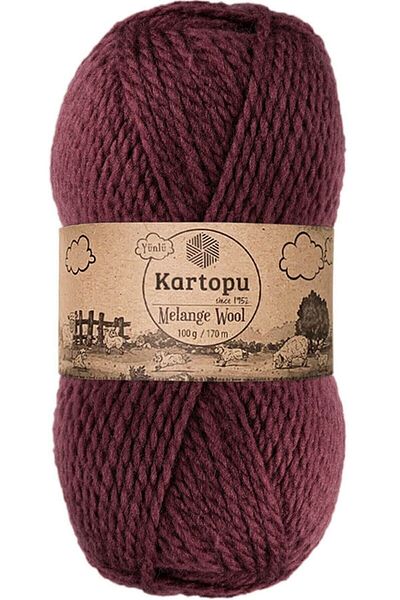 Kartopu Μαλλί μελανζέ Πλεκτό Χέρι Νήμα K1707