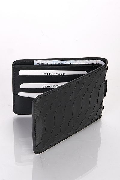 fubileather Genuine Snakeskin Men's Wallet