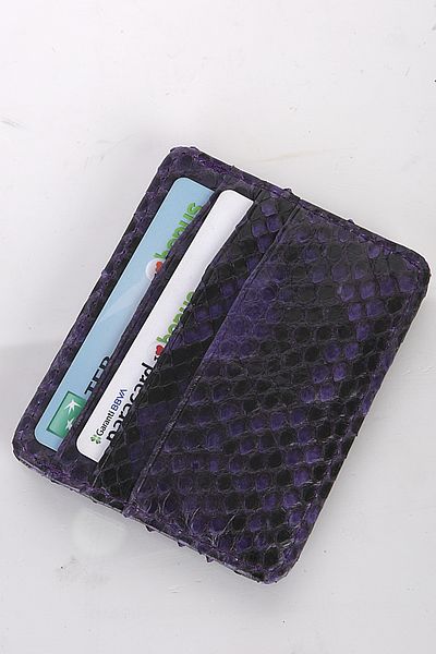 fubileather Γνήσια θήκη για κάρτες Unisex από δέρμα φιδιού