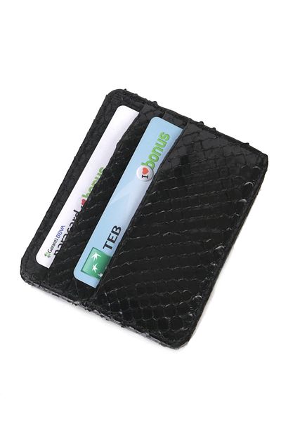 fubileather Γνήσια θήκη για κάρτες Unisex από δέρμα φιδιού