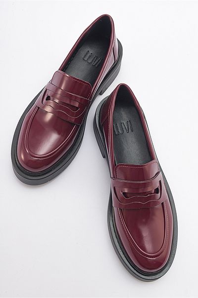 LuviShoes Жіночі мокасини NONTE Burgundy Acma