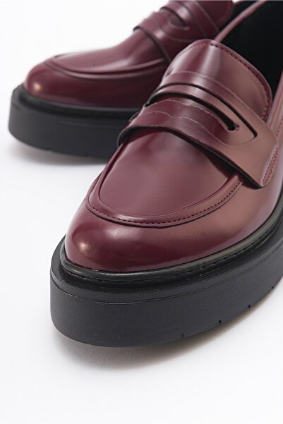 LuviShoes Жіночі мокасини NONTE Burgundy Acma