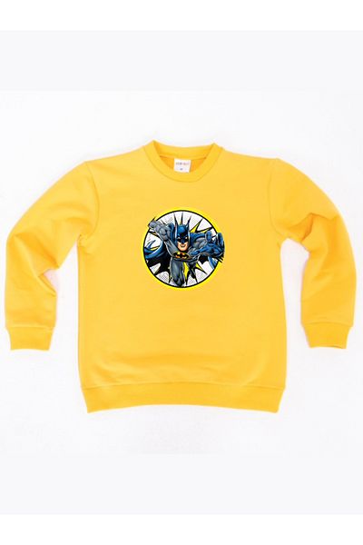 Batman printed cotton fabric children's sweatshirt