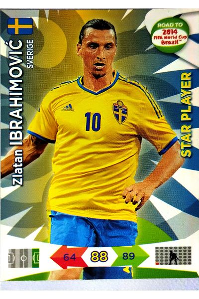 Panini ZLATAN İBRAHIMOVIC STAR PLAYER BRASIL