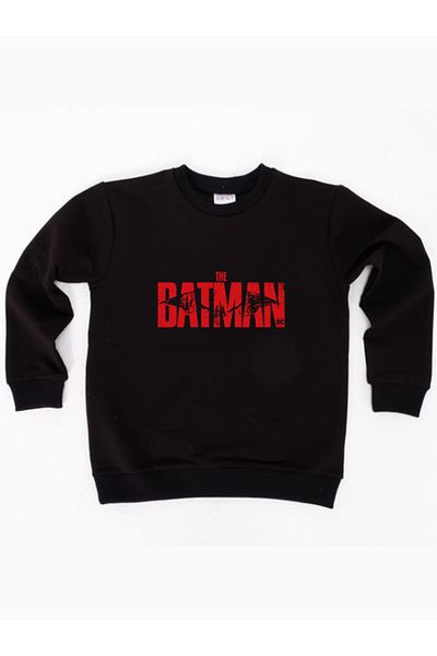 Batman printed cotton fabric children's sweatshirt