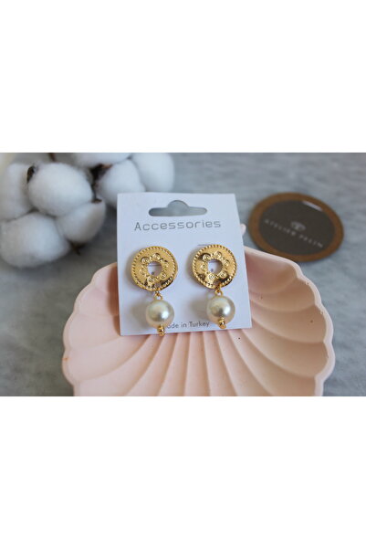 Atelier Pelin İncili Vintage Küpe Model 2