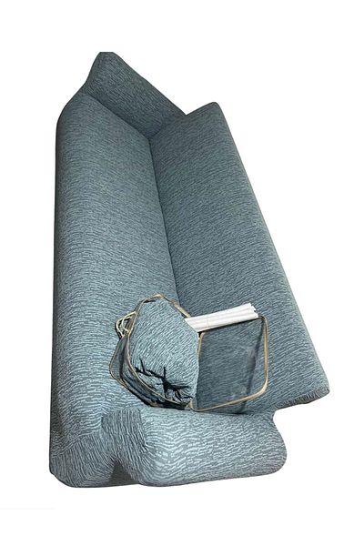 uzhanem Husă pentru canapea cu 3 locuri și husă pentru canapea extensibilă Jacquard verde mentă - Conținut de produs 1 bucată