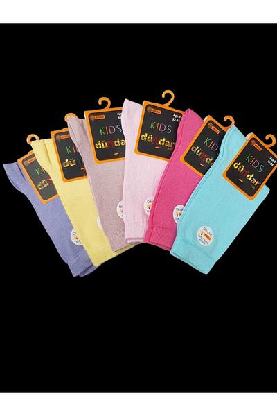 Dündar Çapa Collectıon Plus Bamboo Girl's Socks 9 Years 6 Pieces
