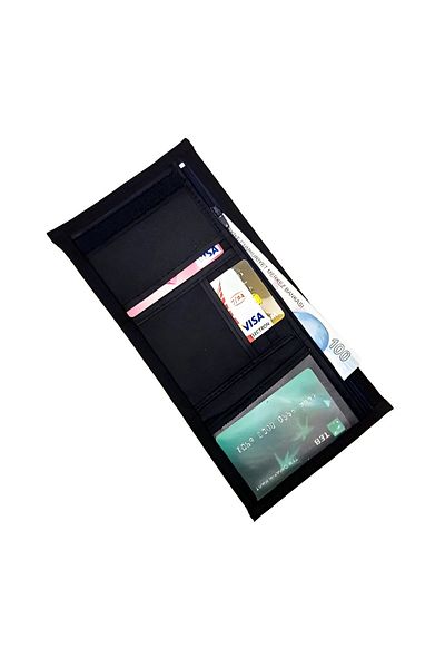 sinbEsg Unisex Kids & Adult Sports Wallet with Velcro Zipper Coin Compartment