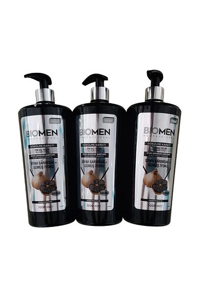 Biomen Black Garlic and Silver Ion Shampoo Set - 3*1000ml:3000ml