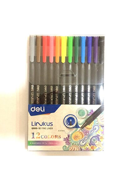Deli أقلام ملونة قابلة للغسل من DELI، أقلام تخطيط يوميات ذات رأس رفيع، قلم تح...
