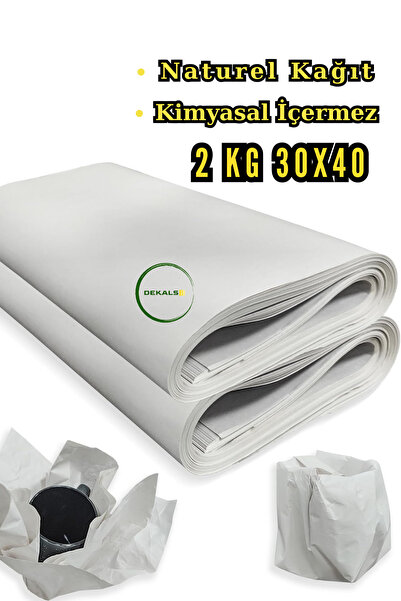 Dekals 2 Kg 30x40 (320-350 ADET) Ambalaj Kağıdı Tabak Bardak Eşya Sarma Korum...