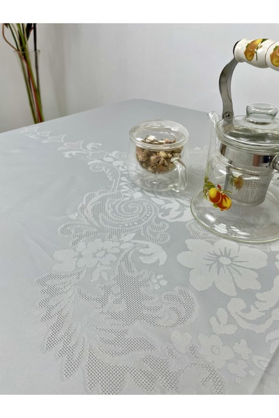 KURULAR RİZE BEZLERİ مفرش طاولة جامبو بدون رعاية - رمادي