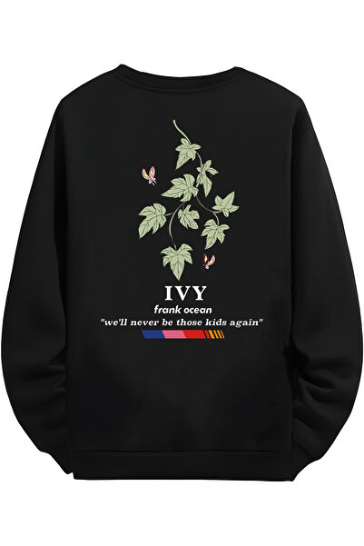 MAGORS Frank Ocean Blond Tasarımlı Siyah Sweatshirt