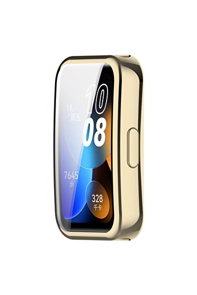 NANOSPACE Huawei Band 8 Kılıf Tam Koruma Kasa Koruyucu ( Ürün Saat Değil ) Gold