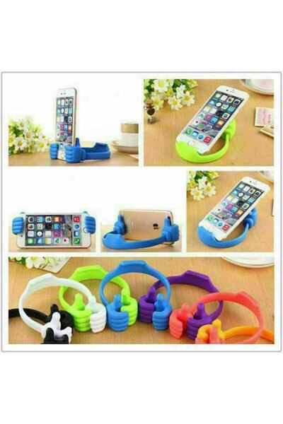 farist Başparmak cep telefon tutucu Stand Cep Telefonu Tablet Standı Masaüstü...