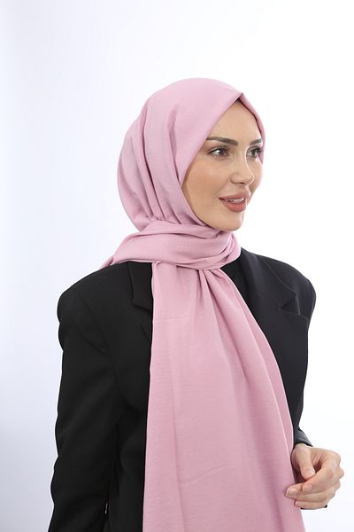 Trablus Hijab Women's Cotton Crash Jazz Shawl Pink