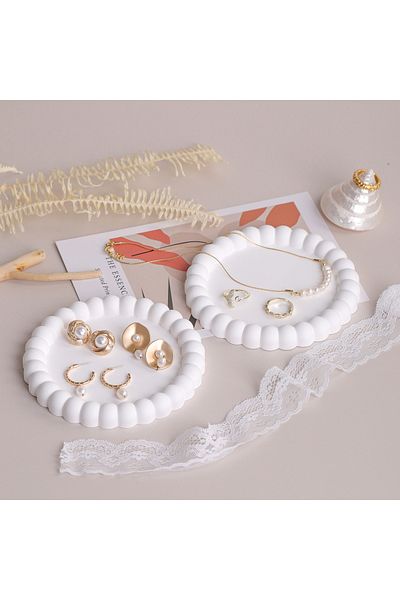 Minima Art Studio 2-Piece Buble Small Balloon Decorative Plate Jewelry Plate Coasters