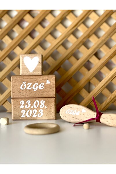 mogokids Kişiye özel doğum tarihi ve isimli küp seti