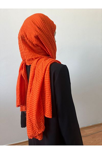 Modakaşmir Cashmere Colored Line Striped Misto Cotton Shawl