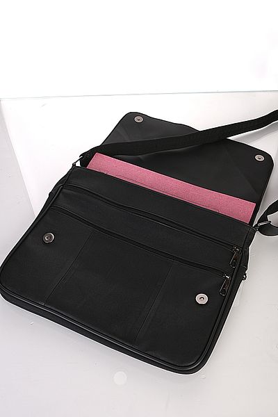 fubileather Geantă Crossman mare, din piele naturală, cu burduf