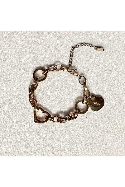 Okko Store Steel Thick Chain Charm Bracelet