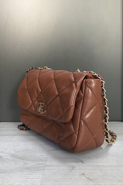 AGOÇANTA Tan Women's Chain Strap Daily Bag