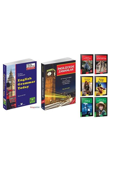 MK Publications English Grammar Today English Learning Set 8 Books Set + Collins Dictionary (Free)