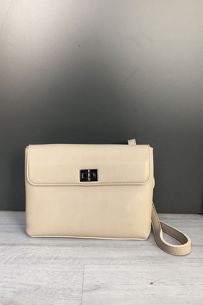 AGOÇANTA Beige Women's Shoulder Strap Covered Daily Bag
