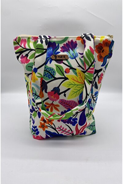 MER HOME Αυθεντική τσάντα ώμου με λουλούδια