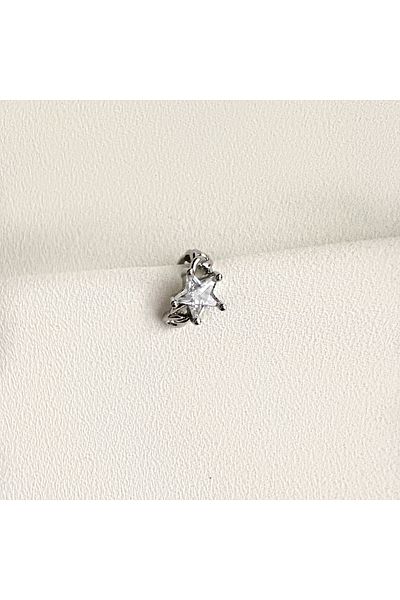 Okko Store Solitaire Star Earcuff Cartilage Earring