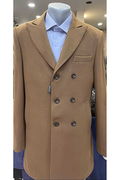 nyk tempee Yün Diz Üstü Erkek Palto