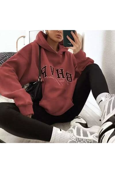 Tarzsokak Hanorac cu glugă de mărime mare, imprimat B.h.v.r, super oversize, ...