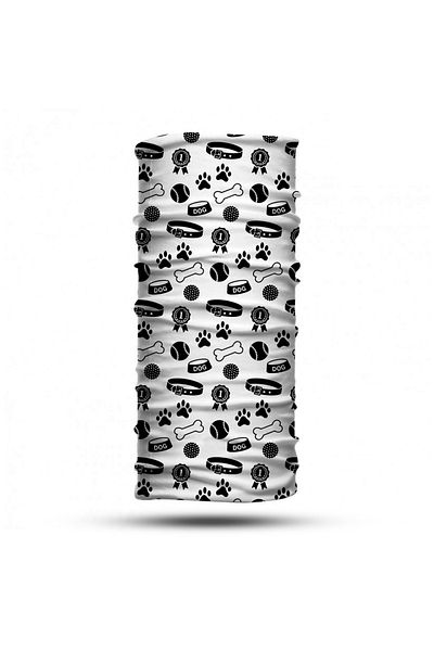 Vwear Guler pentru gât cu model de câine Buff Baf Bandana Bandă de păr