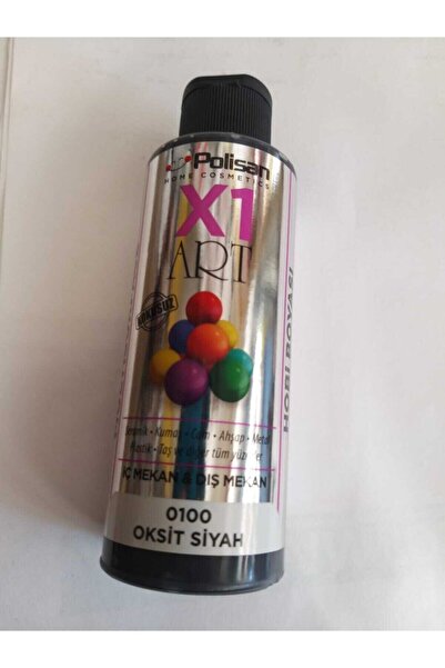 Polisan X1 Art Multisurface Hobi Boyası Oksit Siyah 120 ml