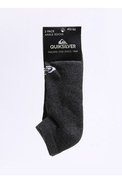Quiksilver Dark Gray Men's Socks Teqyaa07006_e_day Low Cut Sock