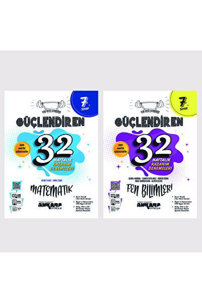 Ankara Yayıncılık Ankara Yayınları 7. Sınıf Matematik + Fen Bilimleri 32 Haft...