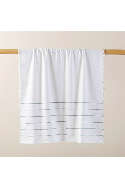 Chakra Vlad Plaj Havlusu 85x150 cm Beyaz/Mint